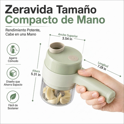 Zeravida™ Picadora y Rebanadora Eléctrica 2 en 1